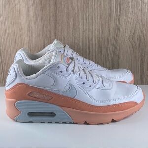 Nike Air Max 90 LTR SE Shoes White Aura-Lt Madder Root DM0956-100 6Y / Wmns 7.5